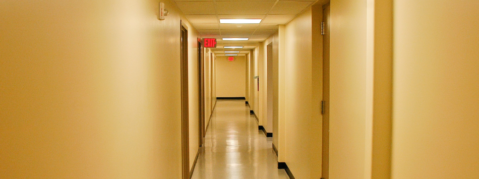 Renovated hallway